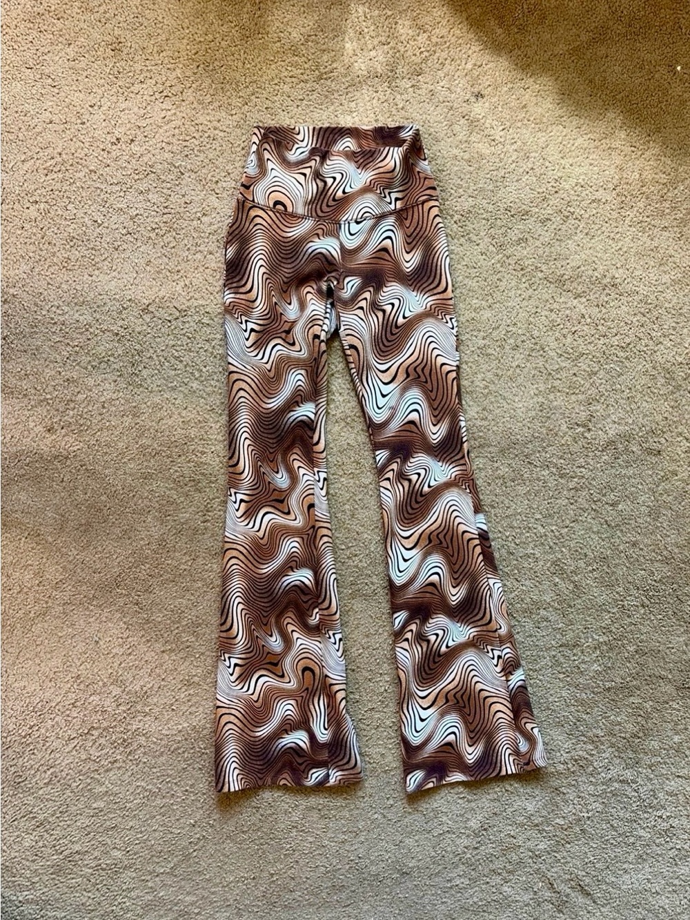 Wild Fable Brown & Cream 70’s Flare Pants